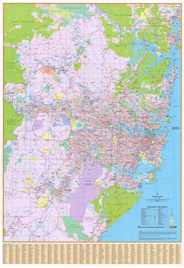 Mapa miasta Sydney